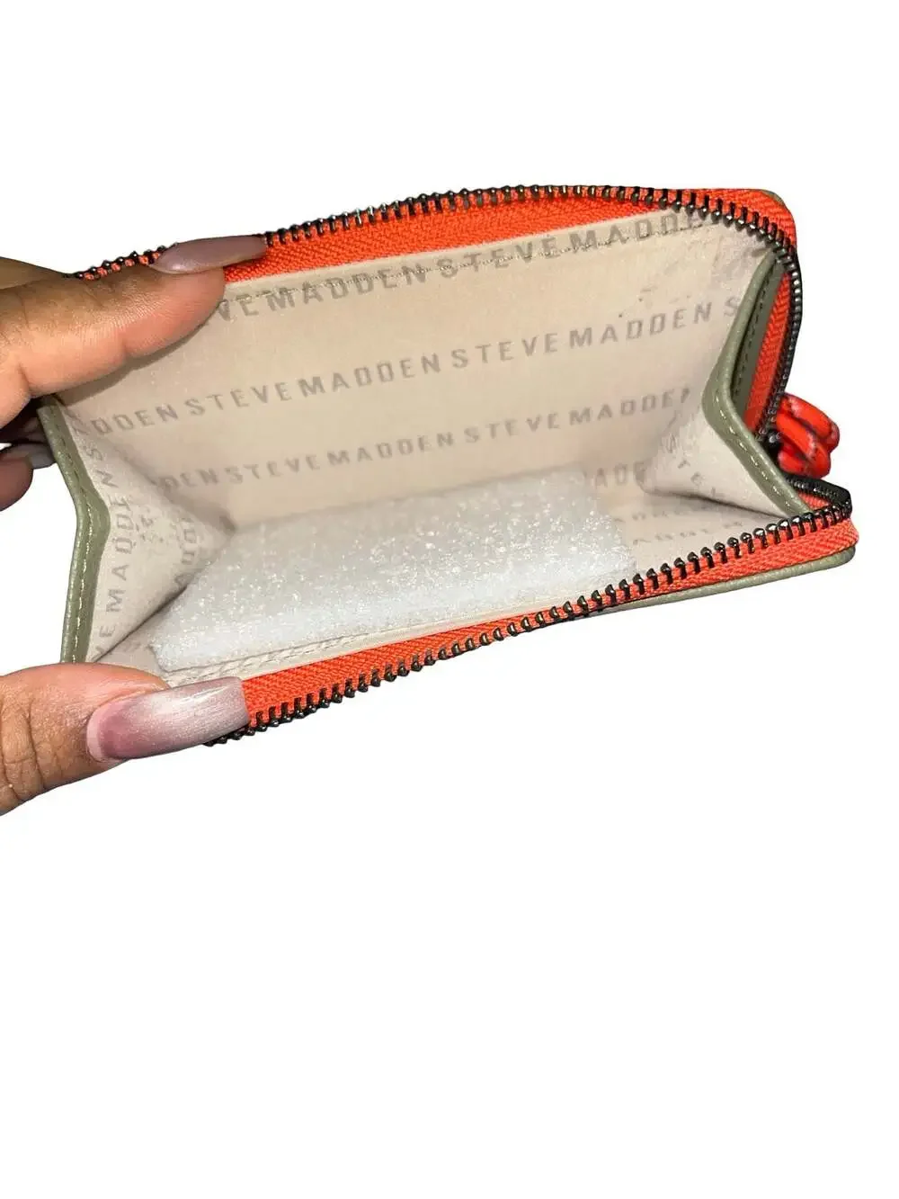 Steve Madden Bryle Olive Wallet with Bungee Wristlet